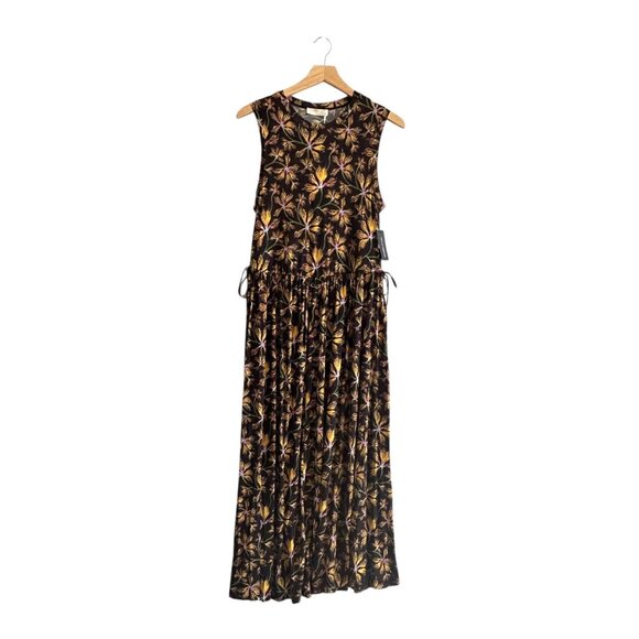 Ulla Johnson Clea Dress Maple Floral Jersey Midi S NWT $550 - Picture 3 of 16